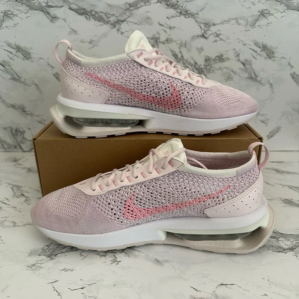 Nike Air Max Flyknit Racer Soft Pink Athletic Shoes FJ4577-100 Women’s Sizes